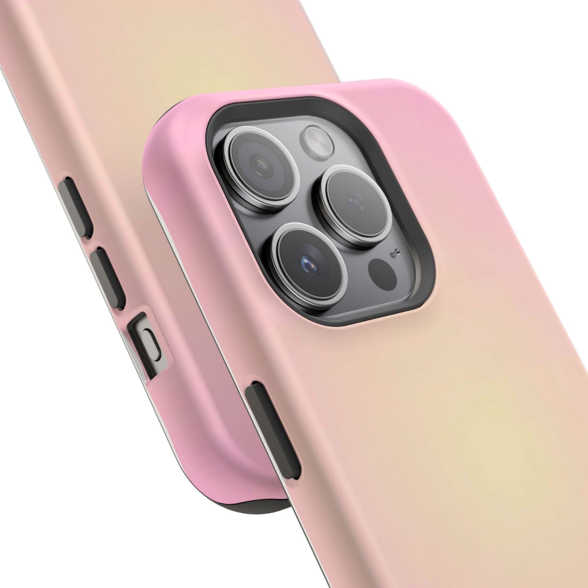 MagSafe light pink and yellow aura case