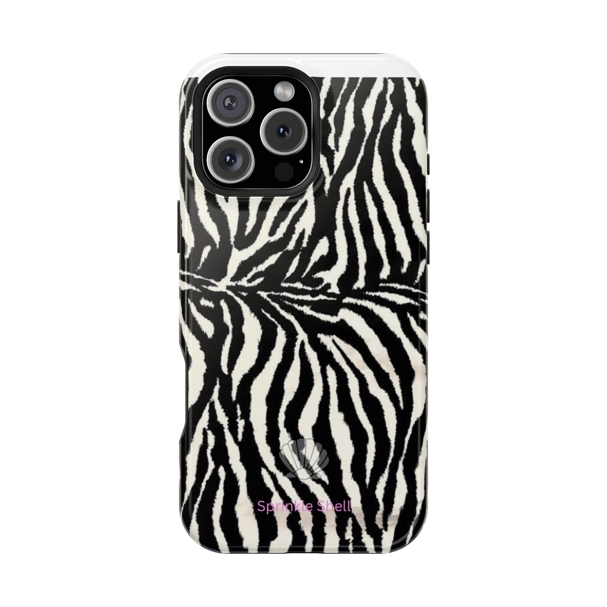 MagSafe black zebra print case
