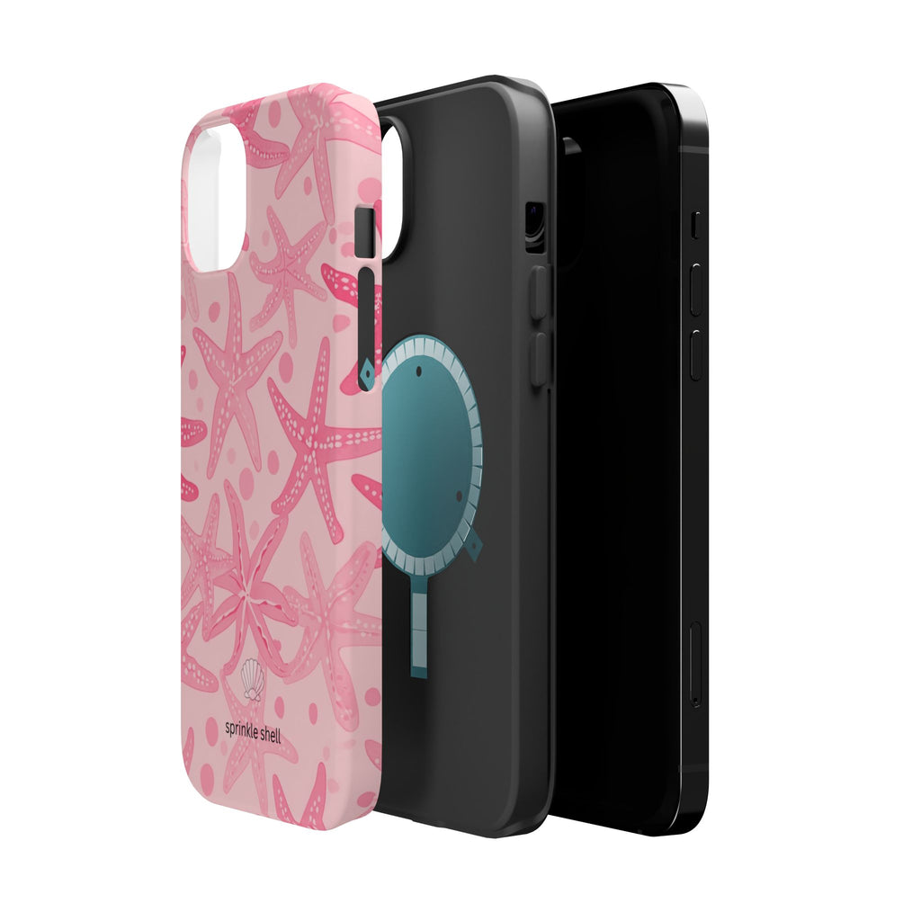 MagSafe Pink Starfish Iphone Case