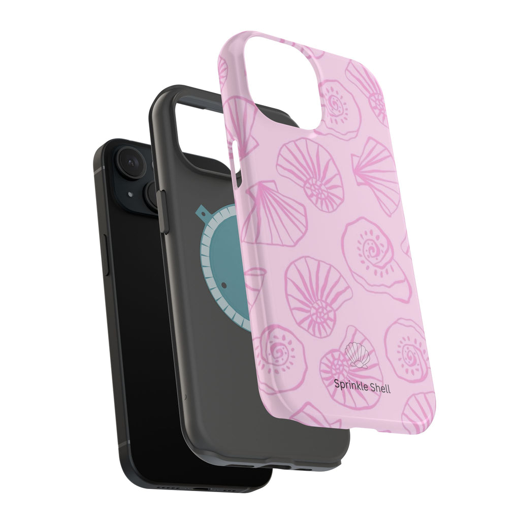 MagSafe pink shells case