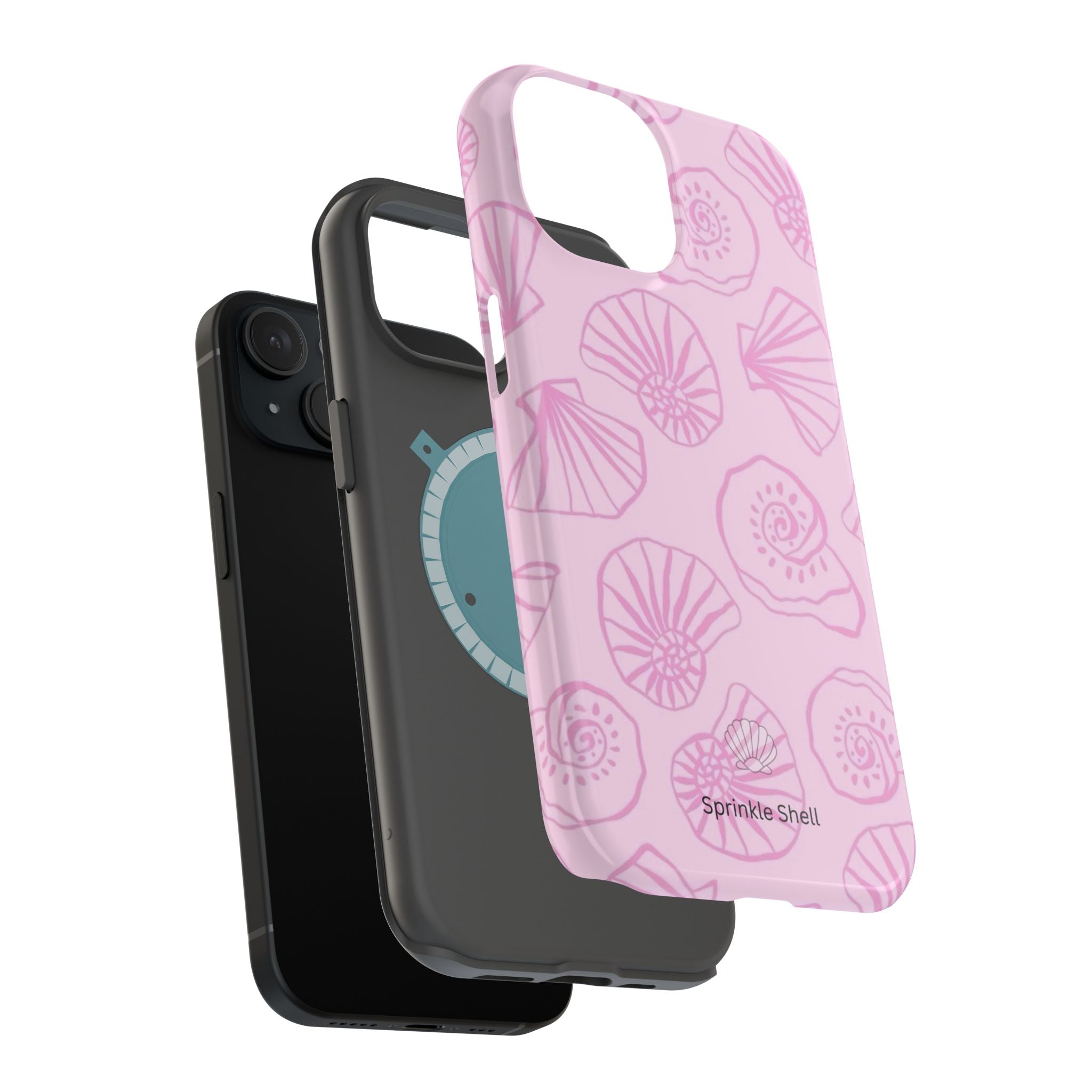 MagSafe pink shells case