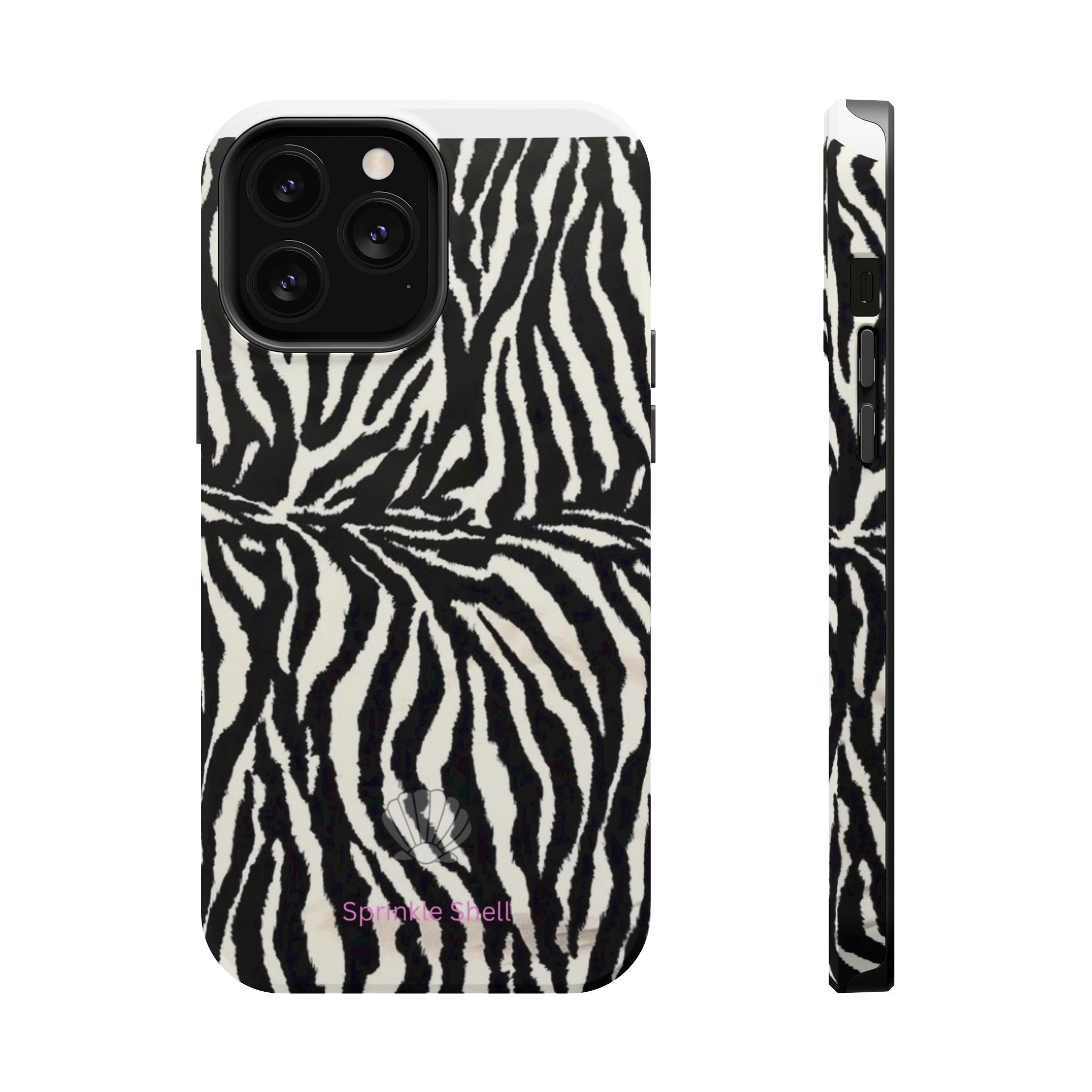MagSafe black zebra print case