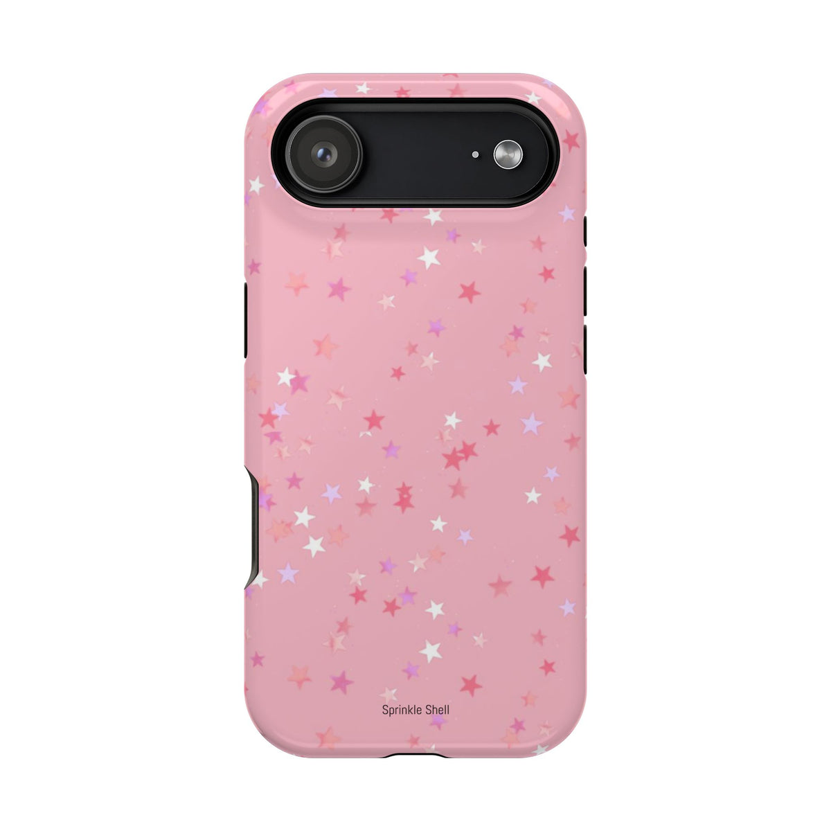 MagSafe pink multicolor stars case