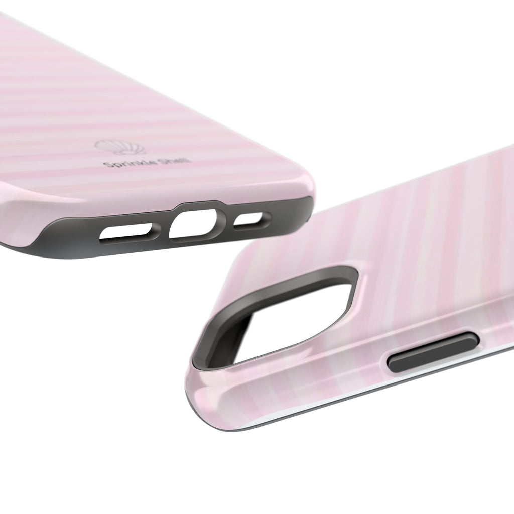 MagSafe pink stripes case