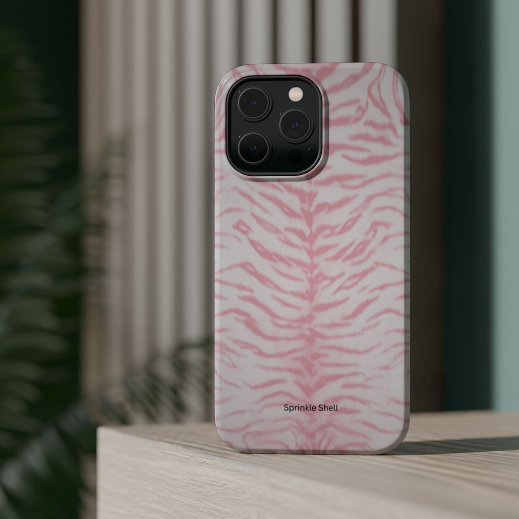 MagSafe Pink Zebra Print Iphone Case