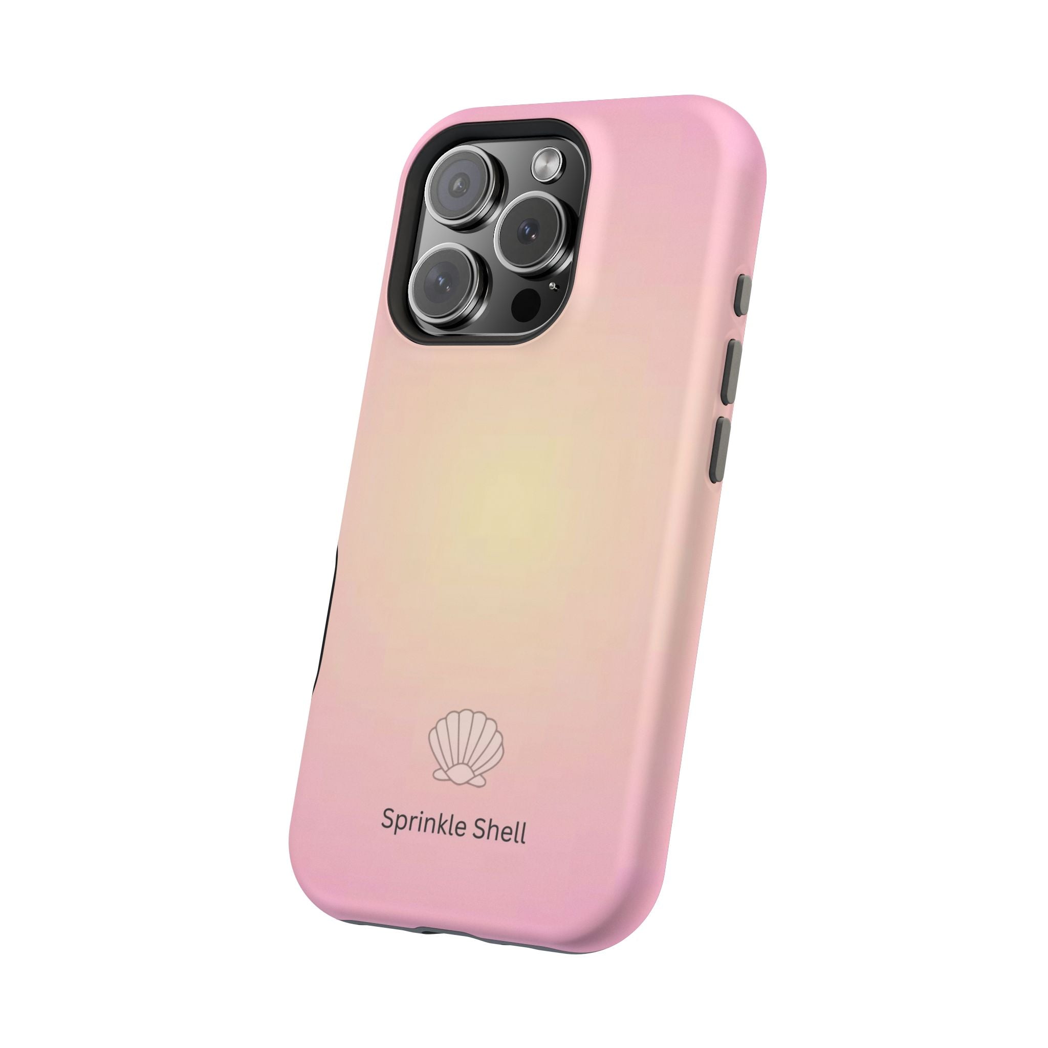 MagSafe light pink and yellow aura case