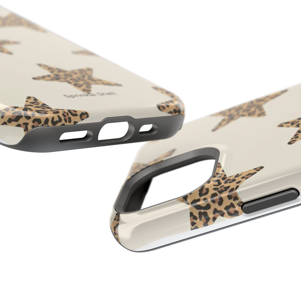 MagSafe Cheetah Print Stars iPhone Case