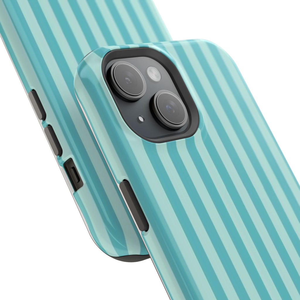 MagSafe teal striped case