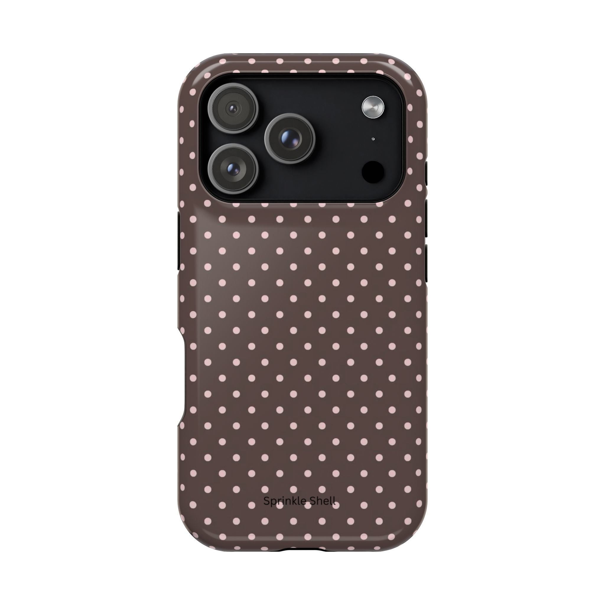 MagSafe Brown And Pink Polkadot Iphone Case