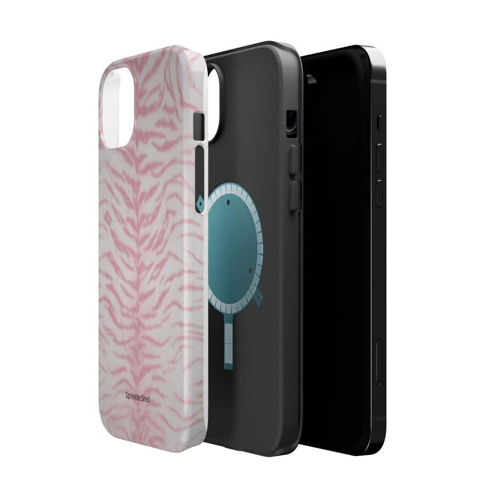 MagSafe Pink Zebra Print Iphone Case