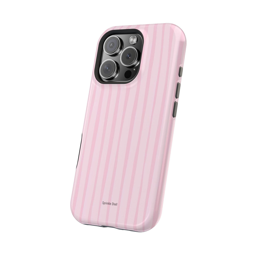 MagSafe pink uneven lines case