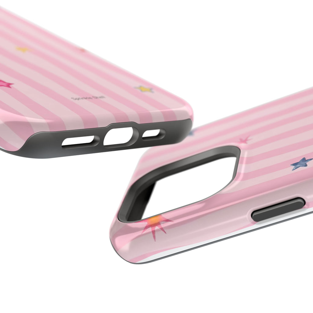 MagSafe pink lines & stars case
