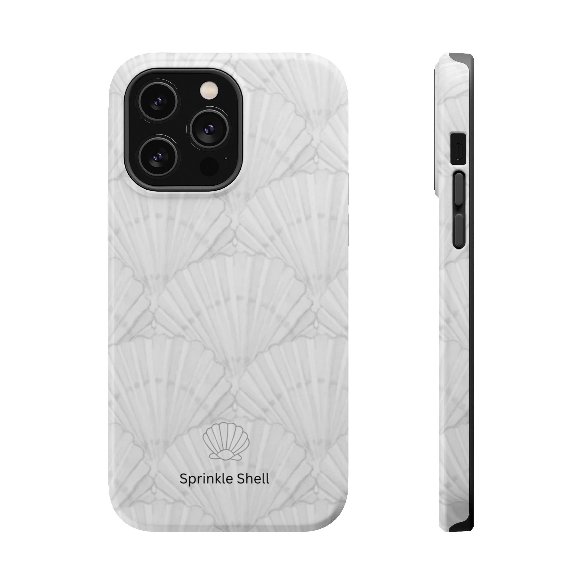 Shell-Pattern Magnetic Impact Phone Case — Protective Modular iPhone Cover