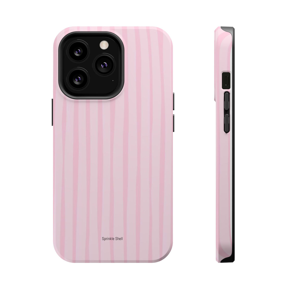MagSafe pink uneven lines case
