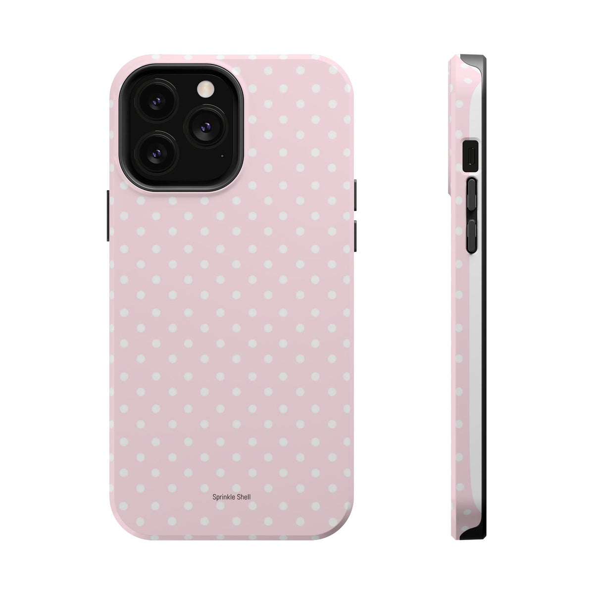 MagSafe light pink polka dots case