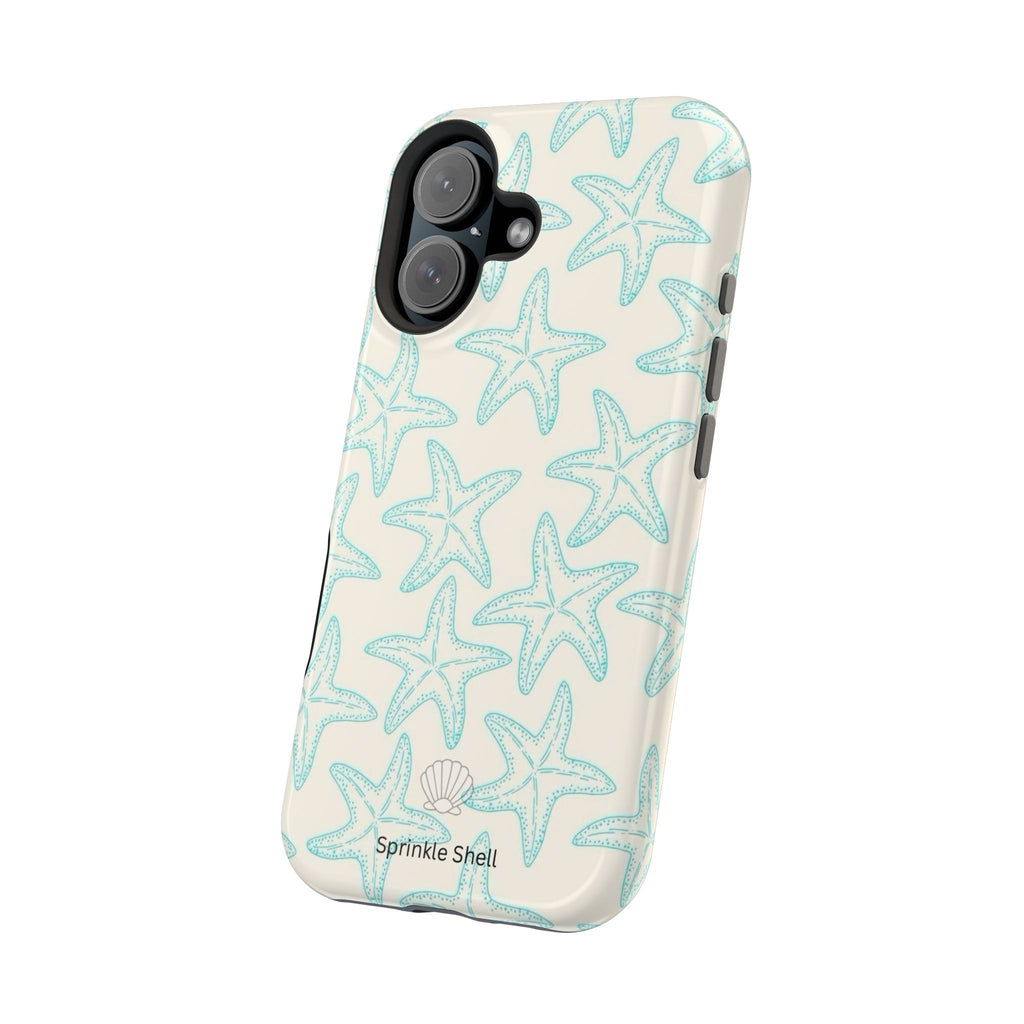 MagSafe teal starfish case