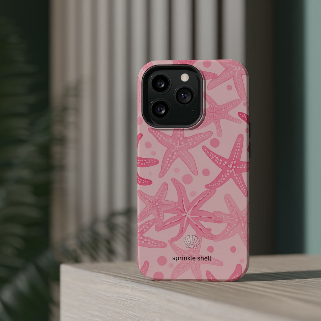 MagSafe Pink Starfish Iphone Case