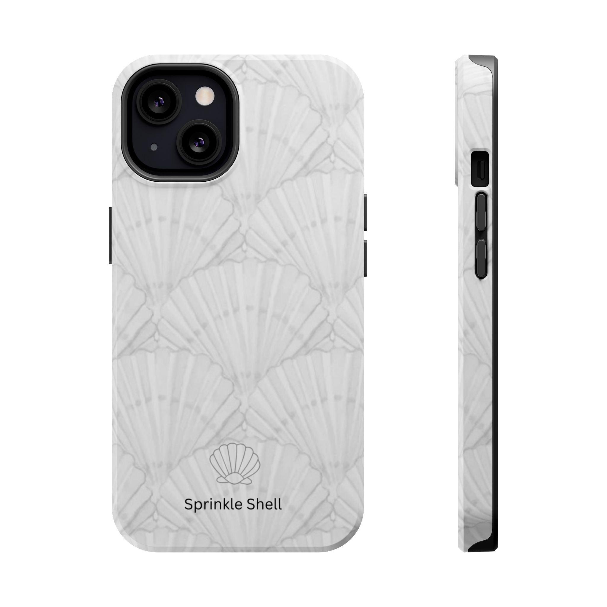 Shell-Pattern Magnetic Impact Phone Case — Protective Modular iPhone Cover