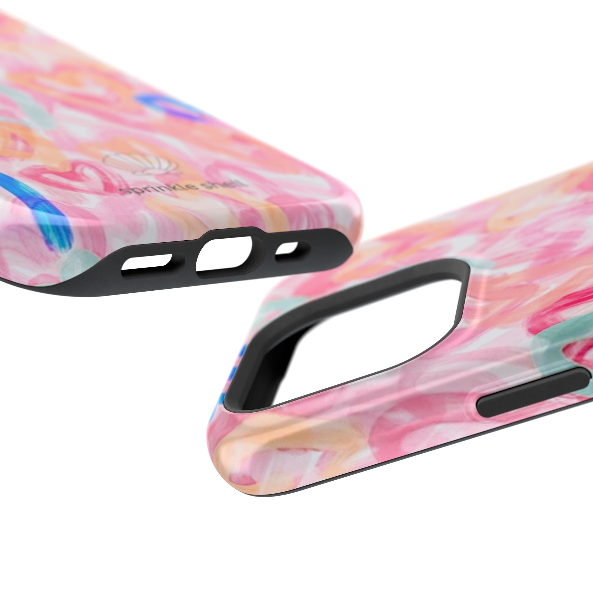 MagSafe rainbow hearts case
