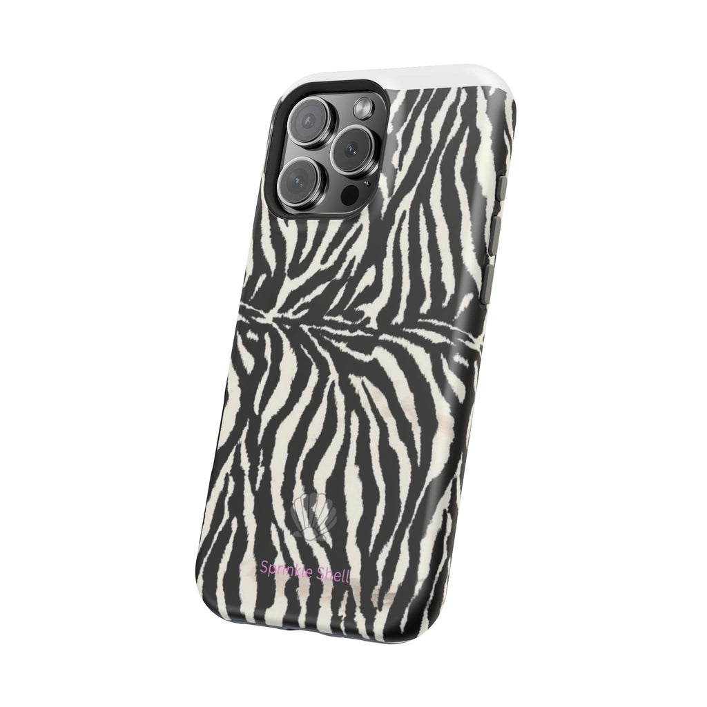 MagSafe black zebra print case