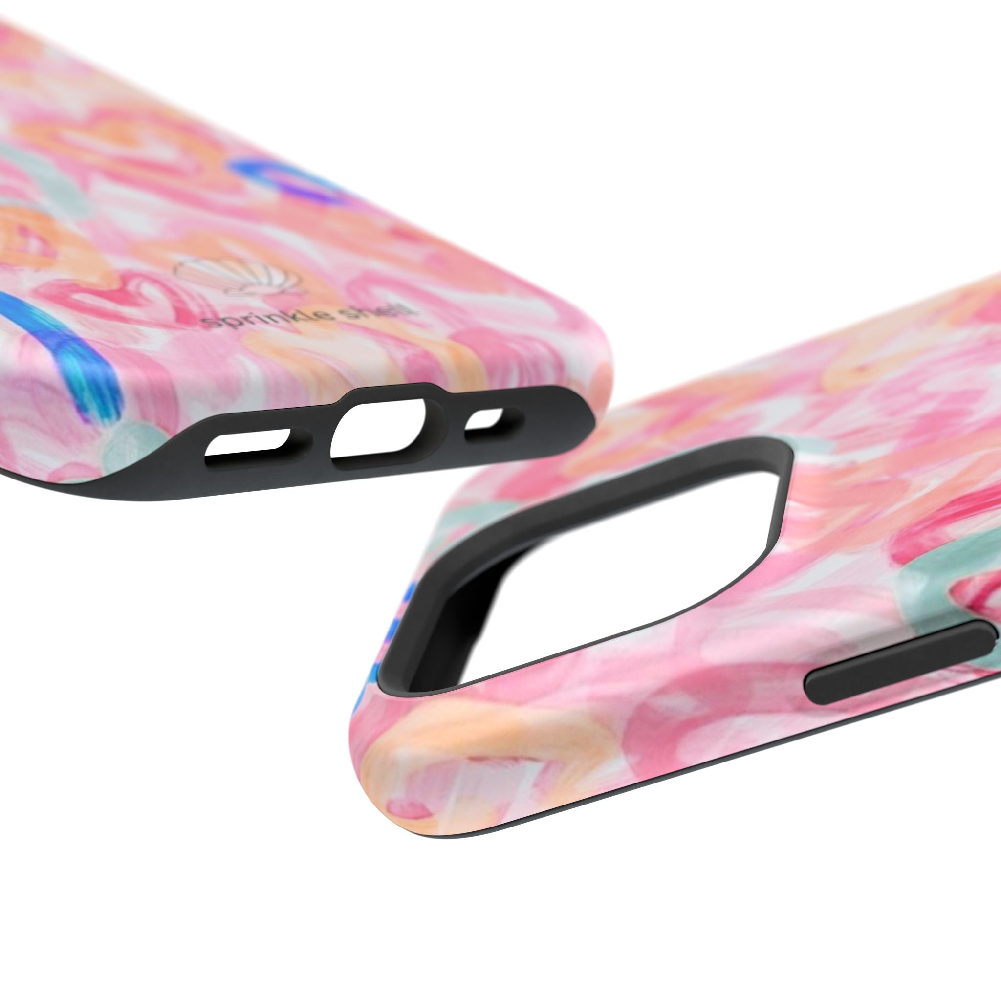 MagSafe rainbow hearts case