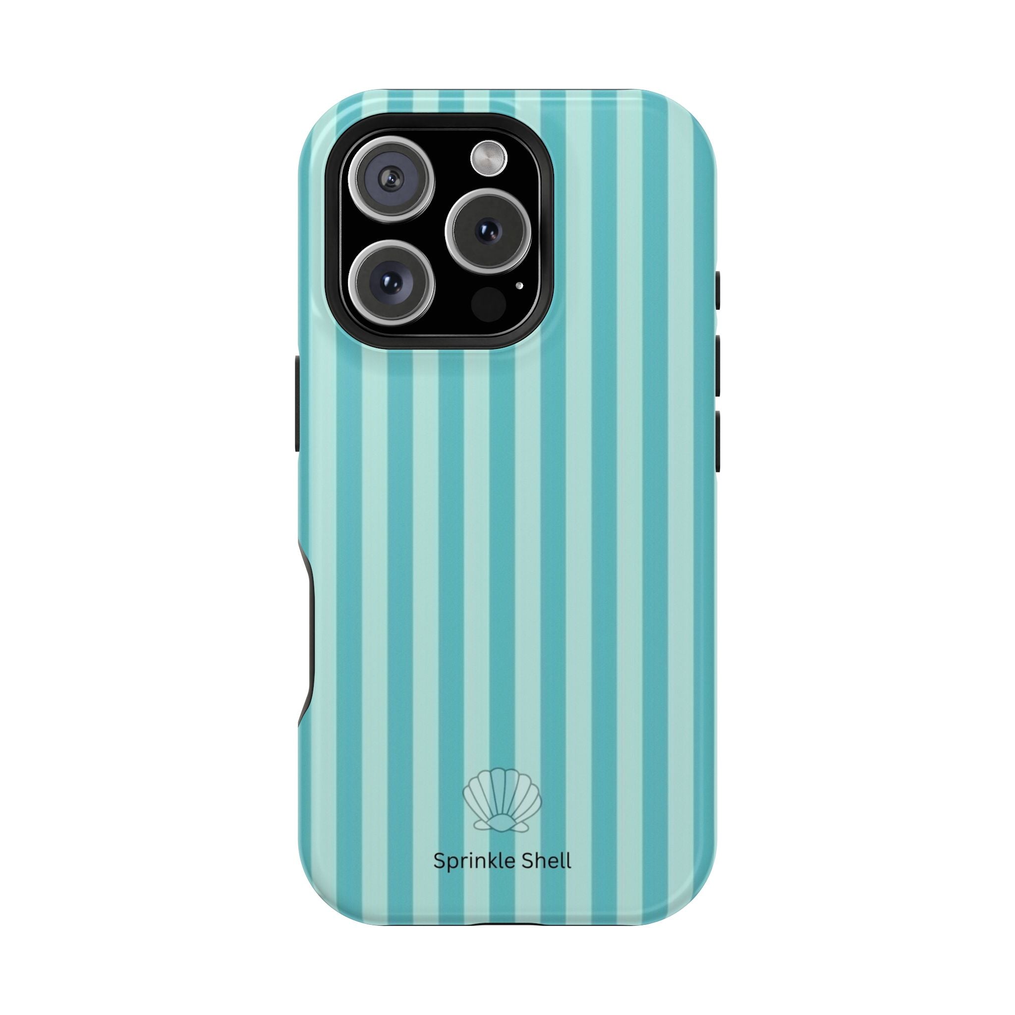 MagSafe teal striped case