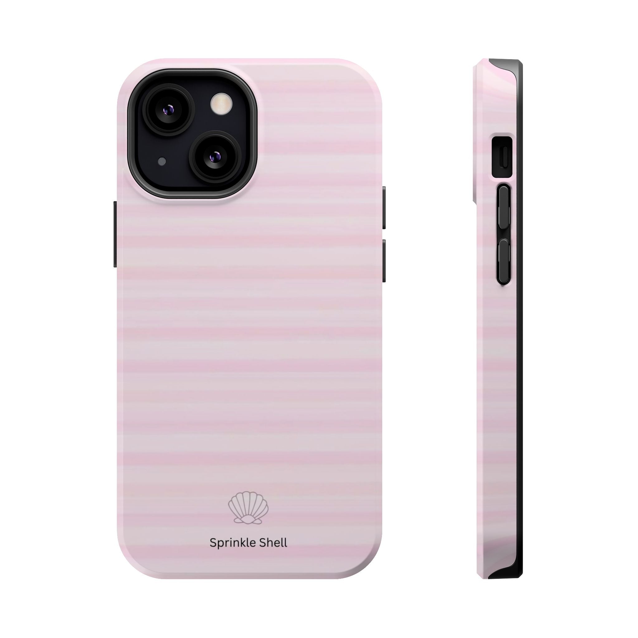 MagSafe pink stripes case