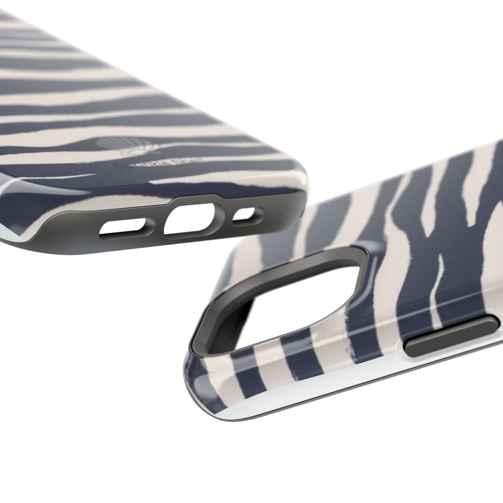 MagSafe Blue zebra print case
