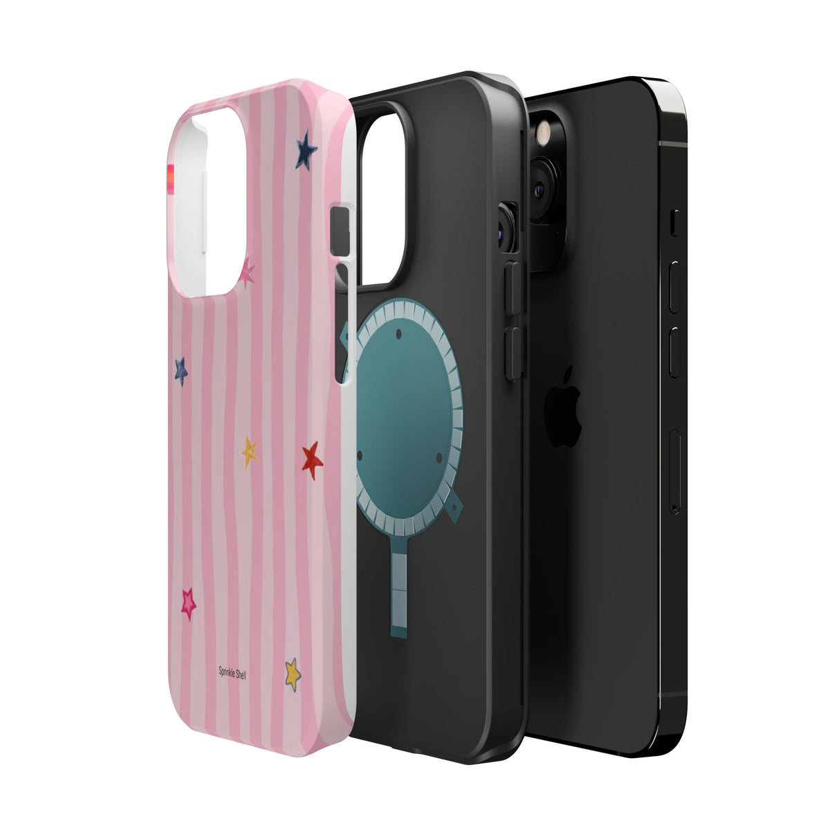 MagSafe pink lines & stars case