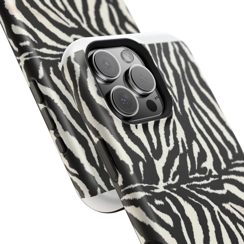 MagSafe black zebra print case