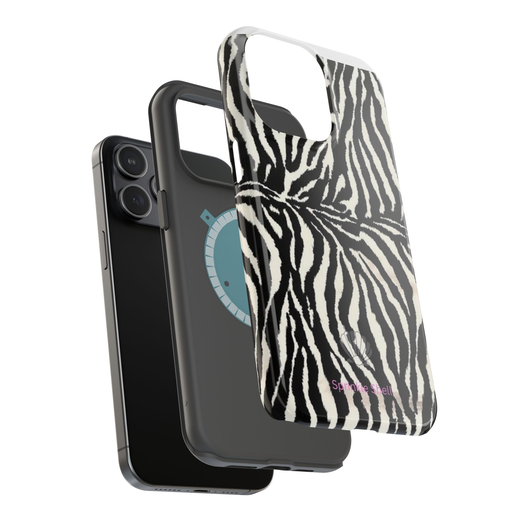 MagSafe black zebra print case