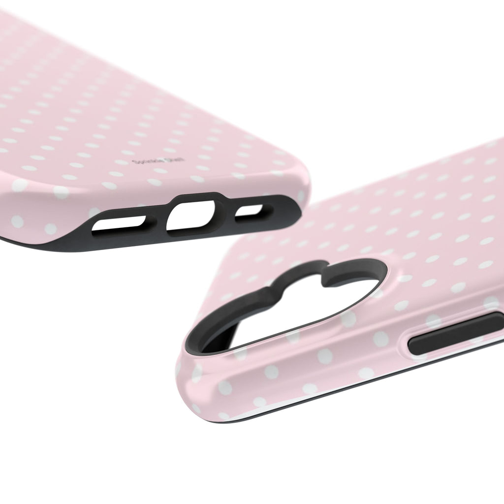 MagSafe light pink polka dots case