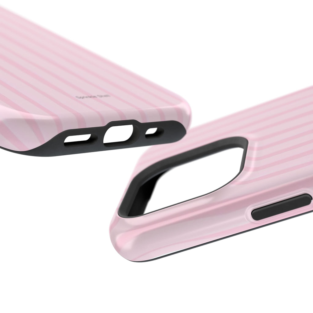 MagSafe pink uneven lines case