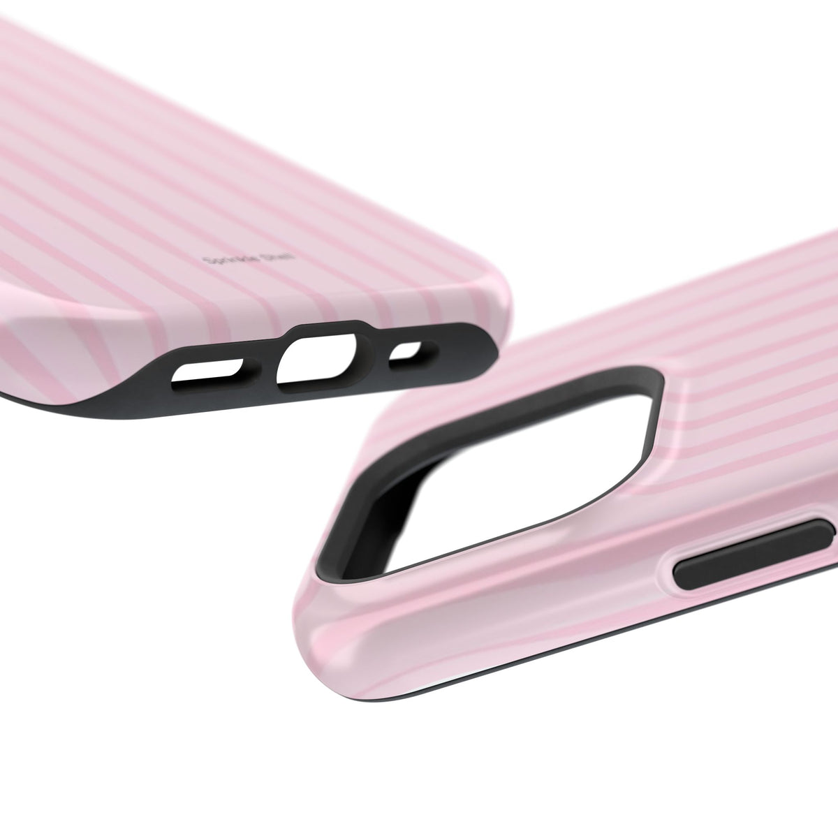 MagSafe pink uneven lines case