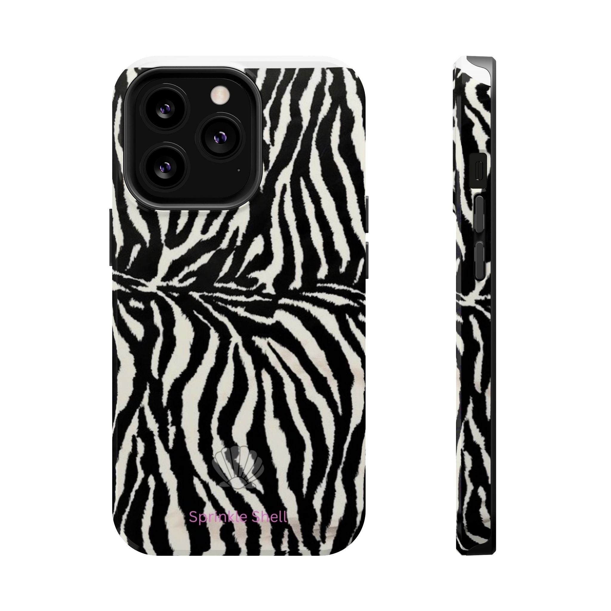 MagSafe black zebra print case