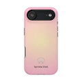 MagSafe light pink and yellow aura case