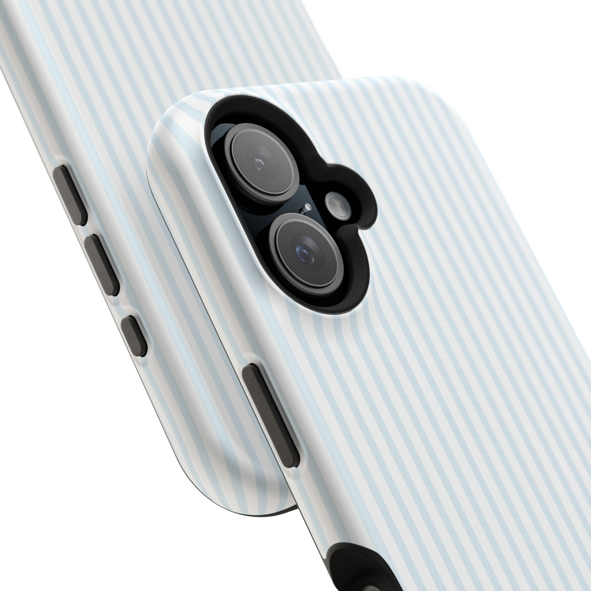 MagSafe light blue stripes iphone case