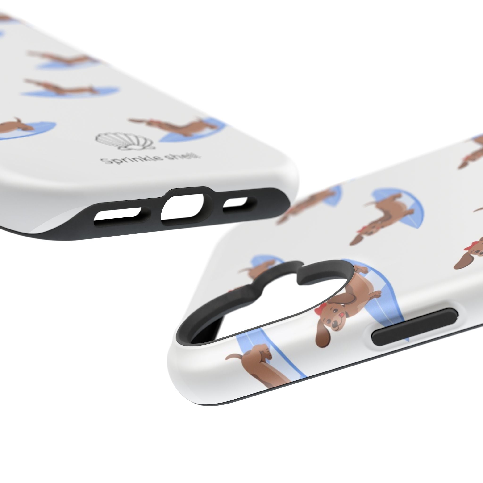 MagSafe surfing dachsund phone case