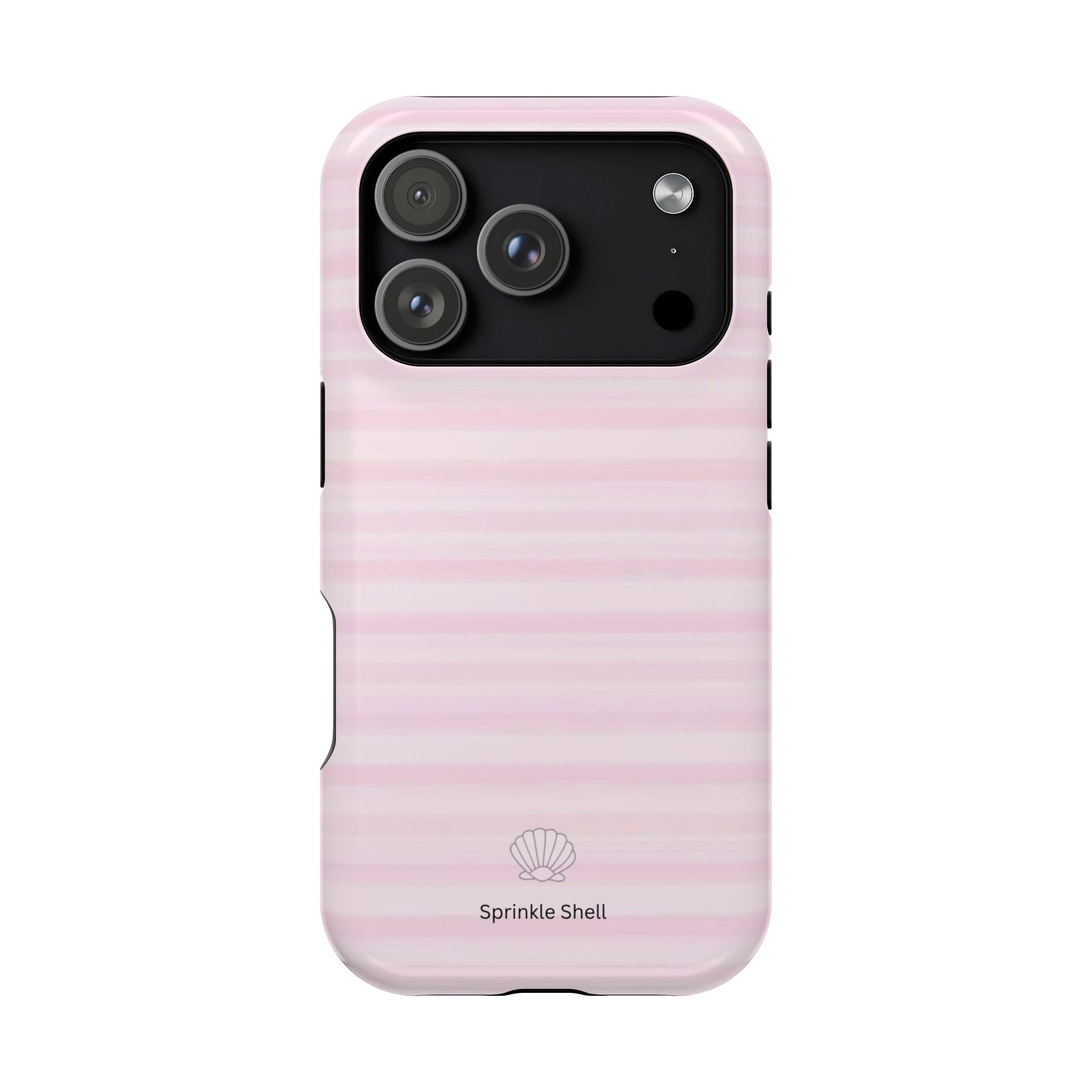 MagSafe pink stripes case