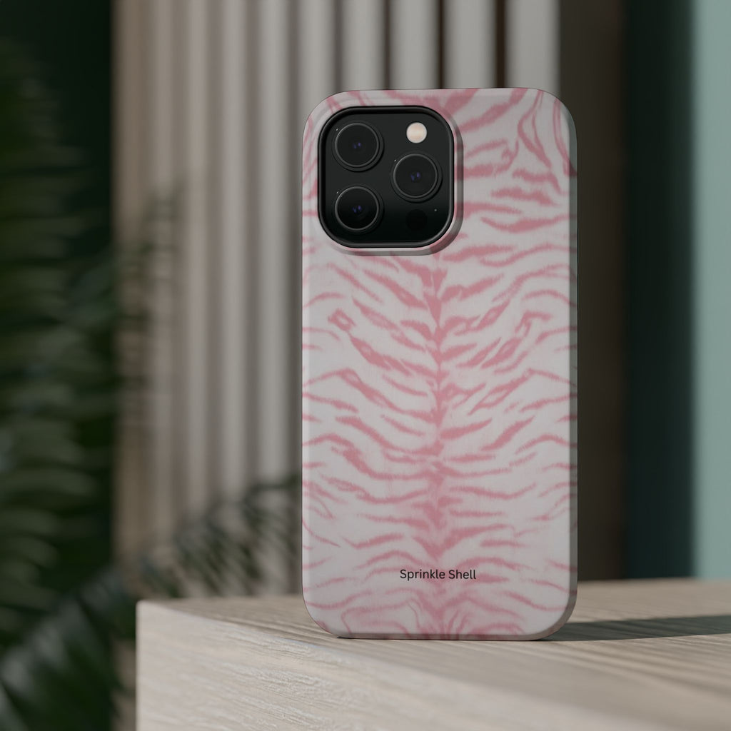 MagSafe Pink Zebra Print Iphone Case