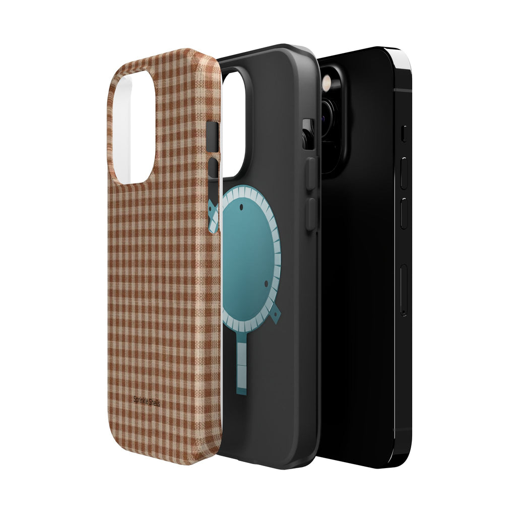 MagSafe fall plaid case