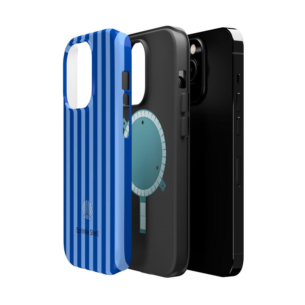 MagSafe blue striped case