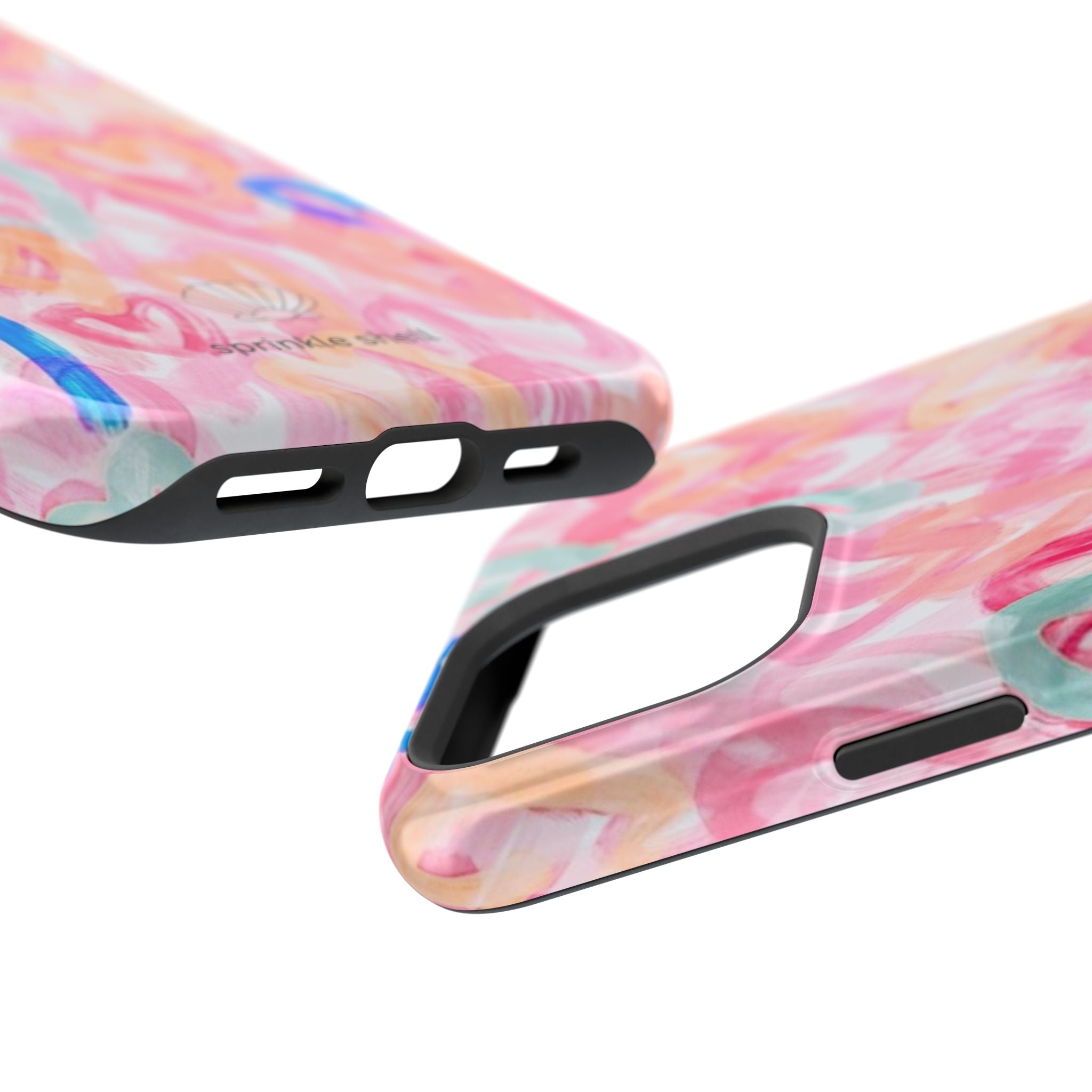 MagSafe rainbow hearts case