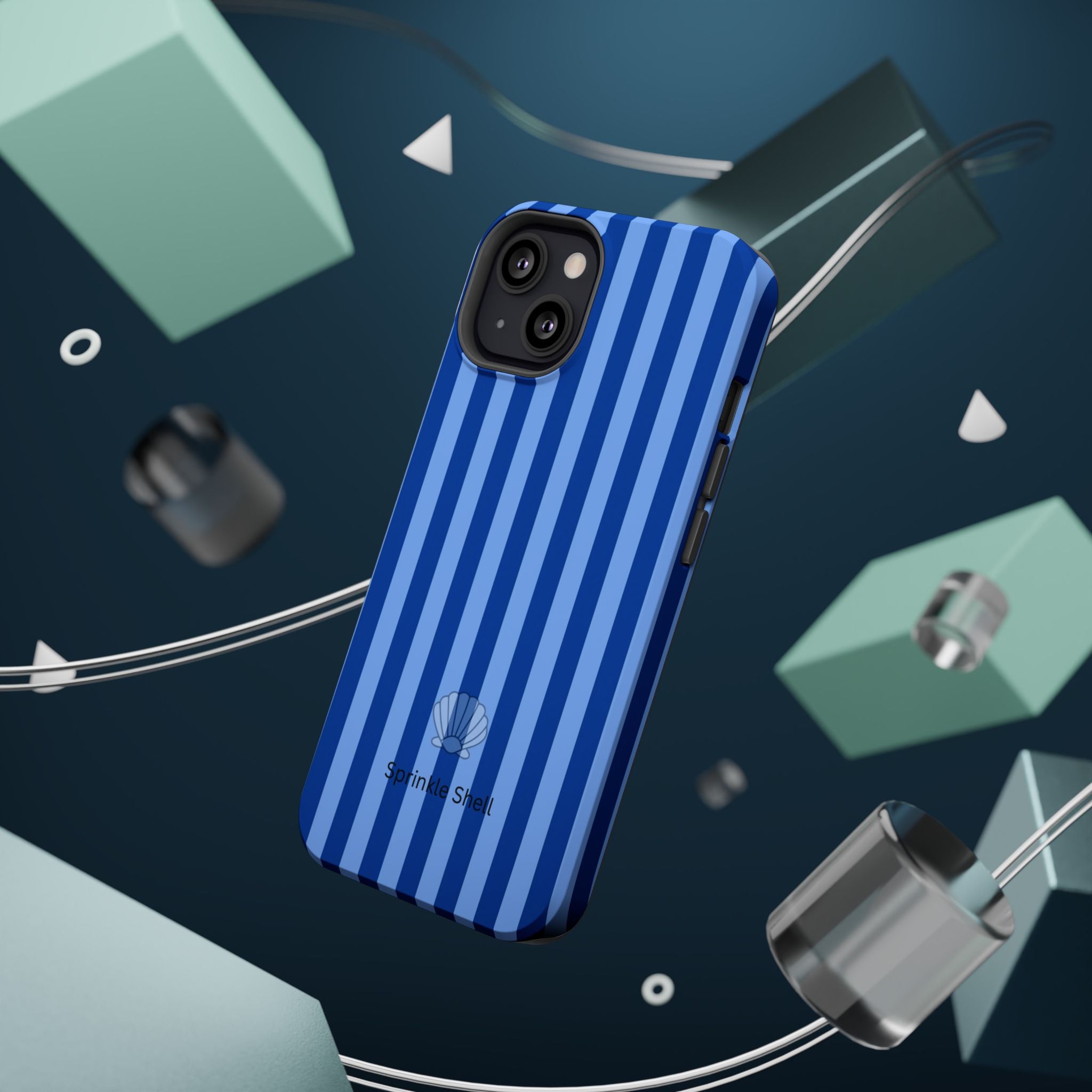 MagSafe blue striped case