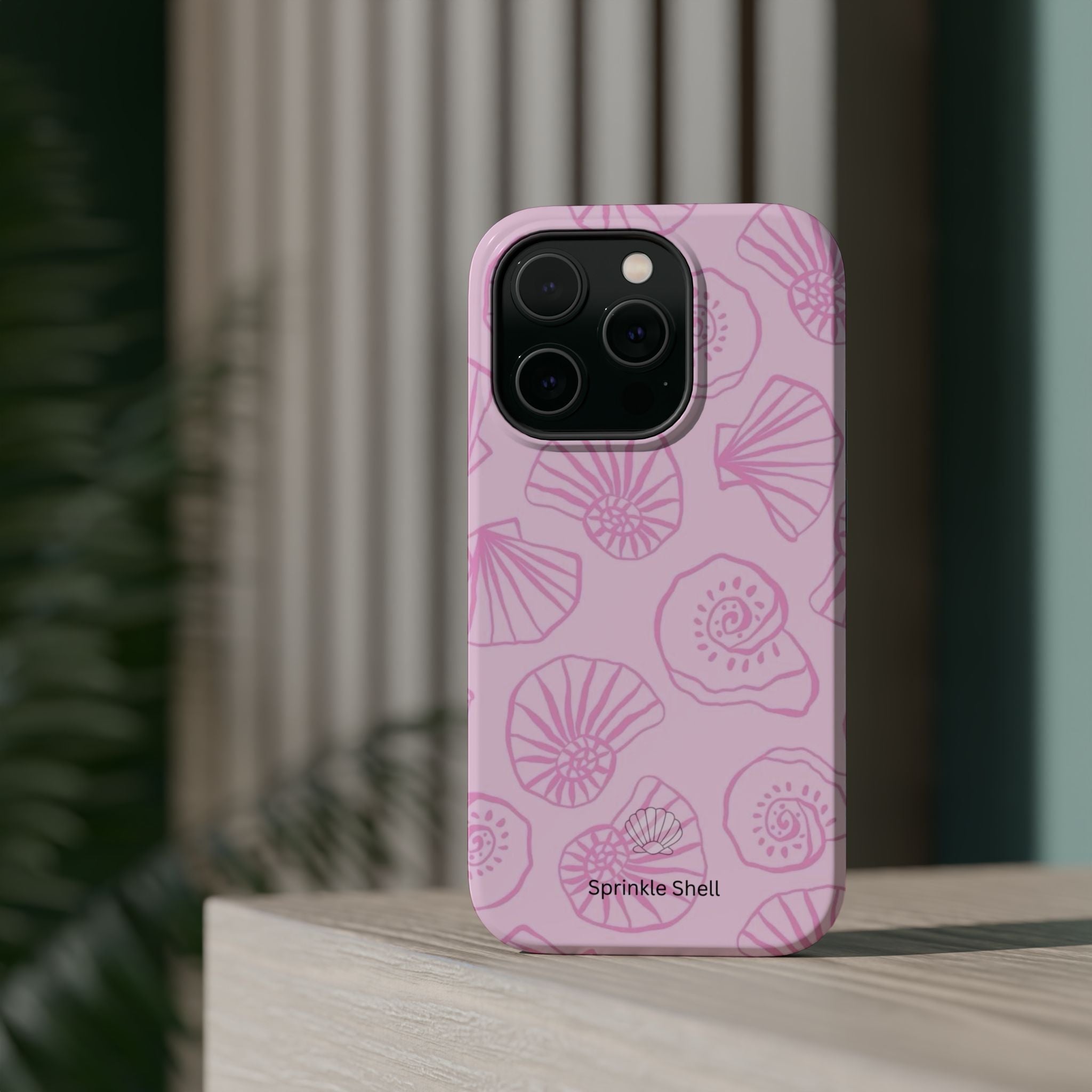 MagSafe pink shells case