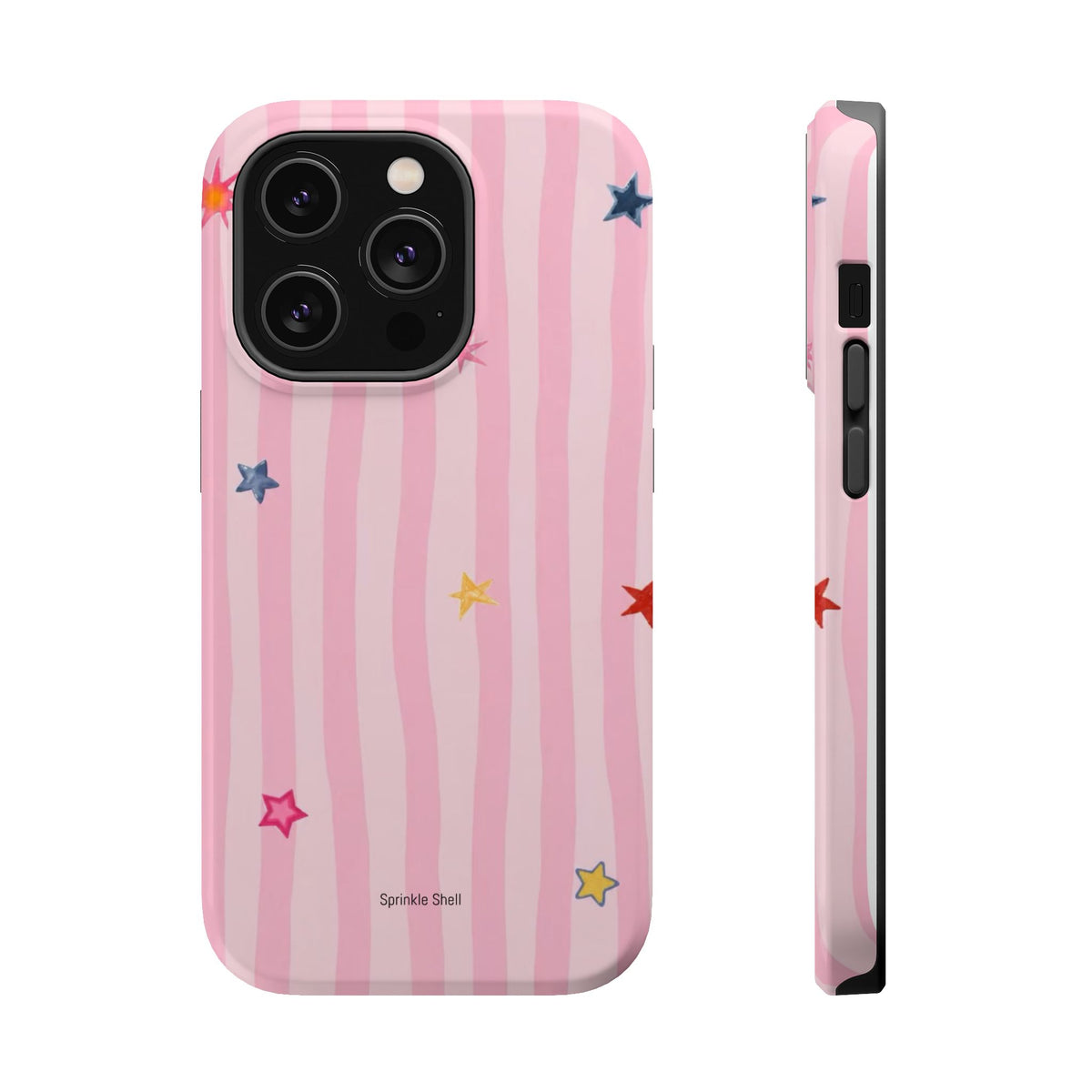 MagSafe pink lines & stars case