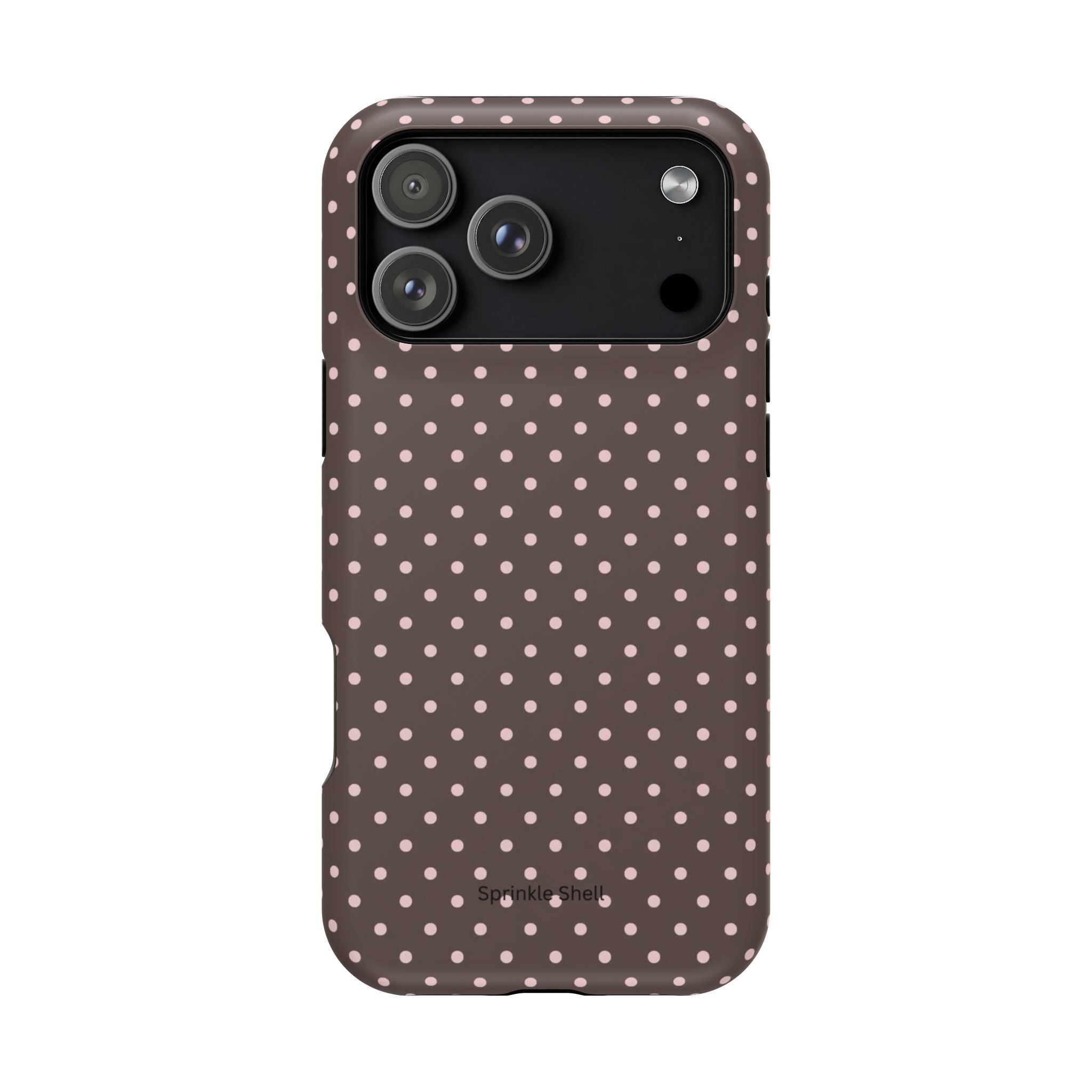 MagSafe Brown And Pink Polkadot Iphone Case