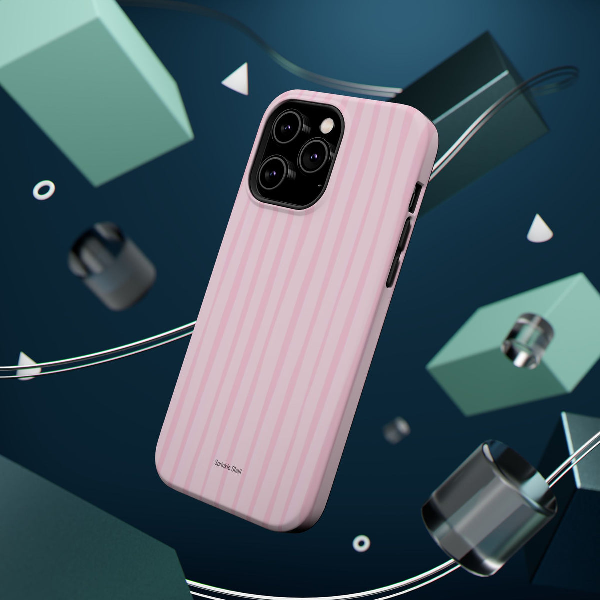 MagSafe pink uneven lines case
