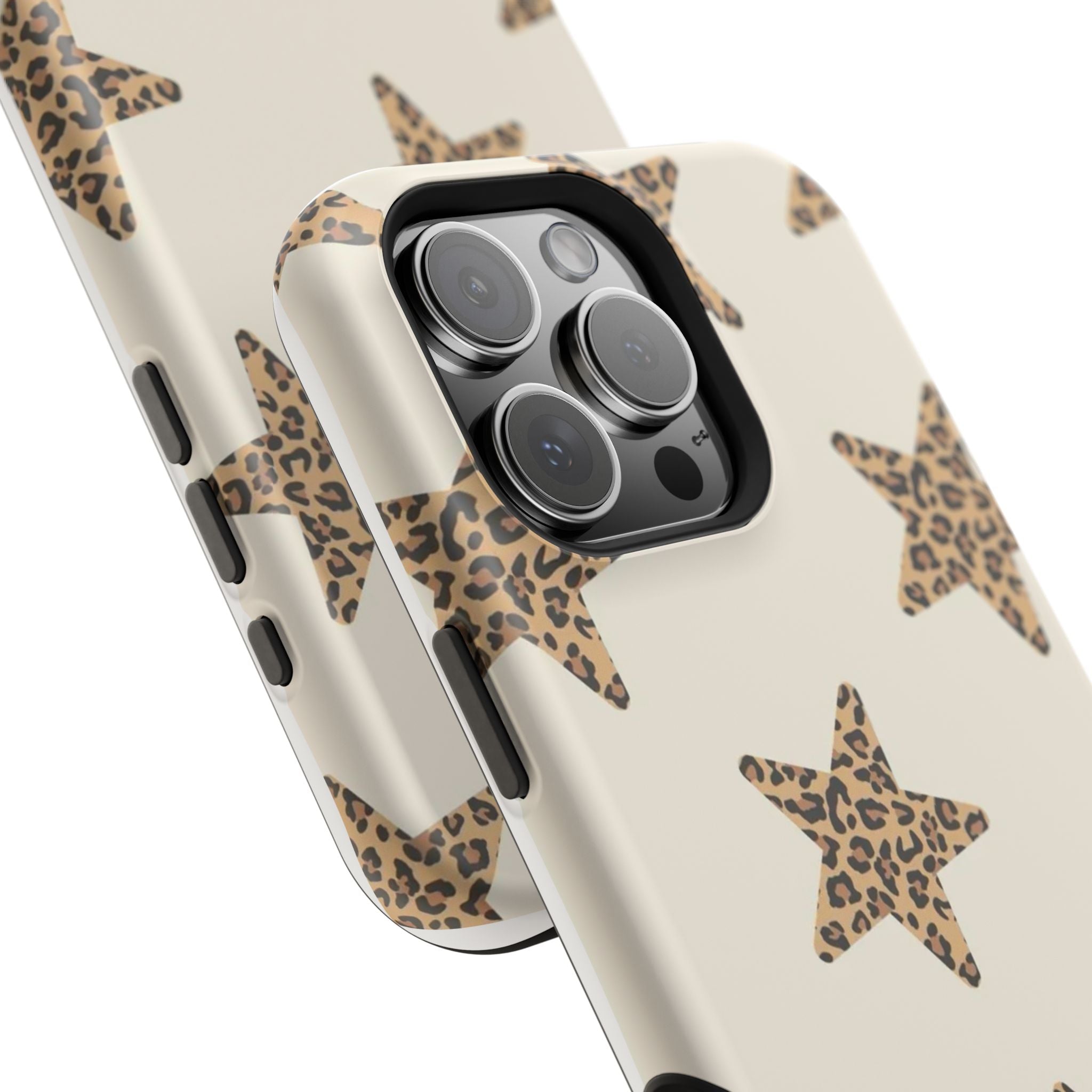 MagSafe Cheetah Print Stars iPhone Case