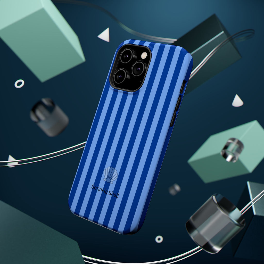 MagSafe blue striped case